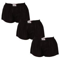 3PACK női bő szárú boxeralsó Styx klasszikus gumipánt fekete (3K0960) 3XL