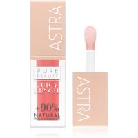 Astra Make-up Pure Beauty Juicy Lip Oil Pflegender Lipgloss Farbton 01 Peach 5 ml