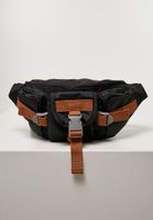 Hiking shoulder bag made of recycled ripstop black