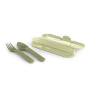 Suavinex Go Natural Cutlery Set столові прибори 12 m+ Green 3 кс