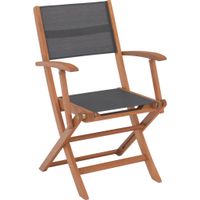 Ambia Garden ZÁHRADNÉ SKLADACIE KRESLO, drevo, textil