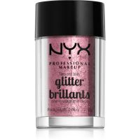 NYX Professional Makeup Face & Body Glitter Brillants Glitter für Körper und Gesicht Farbton 02 Rose 2.5 g