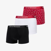 EA7 Emporio Armani 3-Pack Trunk White/ Scooter White Prt/ Blk M