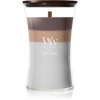 Woodwick Trilogy Radiant Cashmere Duftkerze mit Holzdocht 610 g