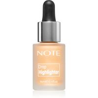 Note Cosmetique Drop Highlighter Folyékony Highlighter pipettával 02 Charming Desert 14 ml