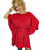 Pri Brocade Butterfly Tunic Dress tied at the waist ELENA