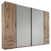 Xora KOMBINOVANÁ SKŘÍŇ, barvy dubu, světle šedá, 311,9/225,5/61 cm