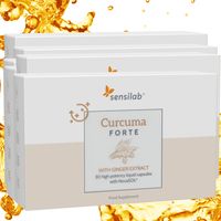 6x Avenobo Curcuma | Mizell Kurkuma Kapseln - 185x bessere Bioverfügbarkeit, mit Vitamin D3 | 6x 30 Kapseln | Sensilab