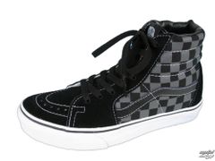 tenisky vysoké unisex - Sk8-Hi - VANS - Black/Pewter Checkerboard černá 36