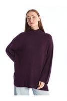 LC Waikiki Women's Half Turtleneck Oversize Knitwear Sweater