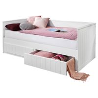 Carryhome VÝSUVNÁ POSTEĽ, 180/200 cm biela