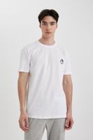 DEFACTO Regular Fit Crew Neck Printed Short Sleeve Top