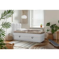 MID.YOU AMERICKÁ POSTEĽ, 90/200 cm, sivá