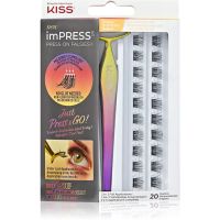 KISS imPRESS Press-on Falsies пучкові накладні вії з вузликами 01 Natural 20 кс