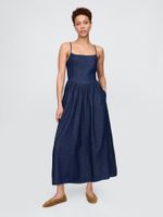 GAP Denim maxi dress with pockets - Women's