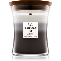 Woodwick Trilogy Warm Woods Duftkerze mit Holzdocht 275 g