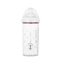 LE BIBERON FRANCAIS Dojčenská fľaša MARINE NATIONALE, 360 ml, 6+m