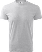 MALFINI® Unisex 100 % bavlněné tričko Classic Malfini 160 g/m Barva: šedý melír světlý, Velikost: M