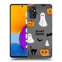 Silikónový čierny obal pre Samsung Galaxy M52 5G - Spooky season 2