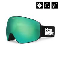 HORSEFEATHERS Okuliare na snowboard Scout - black/mirror green BLACK