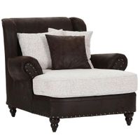 Landscape XXL KRESLO, textil, tmavohnedá, béžová