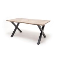 Ti'me JEDÁLENSKÝ STÔL, čierna, farba duba, 200/77/100 cm