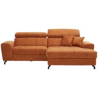 Carryhome ROHOVÁ SEDACIA SÚPRAVA, textil, oranžová