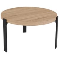 MID.YOU SADA KONFERENČNÝCH STOLÍKOV, čierna, farba duba, kov, kompozitné drevo, 60-80/60-80/40-45 cm