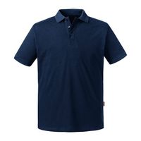 Navy blue men's polo shirt Pure Organic Russell