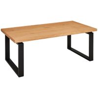 MID.YOU KONFERENČNÝ STOLÍK, prírodná farba, čierna, drevo, kov, kompozitné drevo, 115/60/42,5 cm