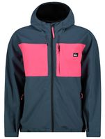 Růžovo-modrá pánská lehká bunda s kapucí Quiksilver Lizard Head - Pánské
