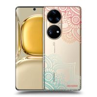 Silikónový prehľadný obal pre Huawei P50 - Kvetinový vzor