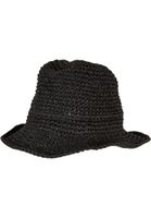 Braid Bast Bucket Hat Black