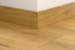 Listwa Przypodłogowa Mdf Parkietowa 2400X77X14 Dąb Jasny Klasyczny Qspskr05787