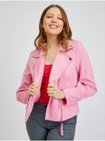 Orsay Pink Women's Leatherette Jacket in Suede - Women