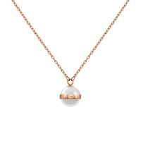 Daniel Wellington Půvabný náhrdelník s přívěskem z bílé keramiky Aspiration DW00400157