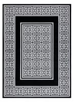 Kusový koberec Gloss 6776 85 greek black/ivory 180x270 cm