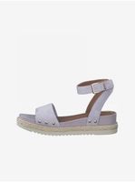 Light purple women's leather sandals Tamaris - Women's