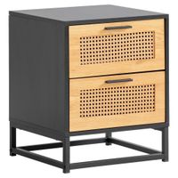 Livetastic NOČNÝ STOLÍK, čierna, 45/56/45 cm