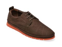 Pantofi casual GRYXX maro, M6461, din nabuc