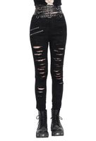 Damen Hose DEVIL FASHION - schwarz S