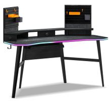 Herný stôl nebula - šedá/čierna