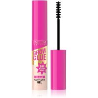Eveline Cosmetics Brow Glue Fluff & Fix Gel стійкий гель для брів відтінок Transparent 6 мл