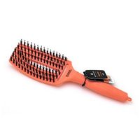 Olivia Garden Fingerbrush Combo Medium Coral szczotka do włosów z nylonowymi włóknami i włosiem dzika