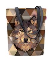 Bertoni Unisex's Canvas Bag Sunny Wolf