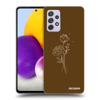 ULTIMATE CASE pro Samsung Galaxy A72 A725F - Brown flowers