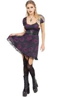 Strumpfhose KILLSTAR - Cursed Mirage - Black L/XL