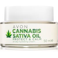 Avon Cannabis Sativa Oil Protect & Calm Feuchtigkeitscreme mit Hanföl 50 ml