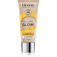 Lirene Vitamin C rozjasňujúci fluidný make-up pre dlhotrvajúci efekt odtieň 02 Natural 30 ml