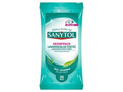 Dezinfekcia Sanytol, univerzálny čistič, utierky, 36 ks